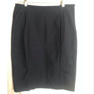 WHBM Classic Black Pencil Skirt